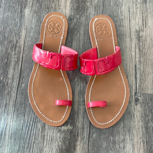 Tory Burch Shoes - Tory Burch Marcia Patent Toe-Ring Sandal